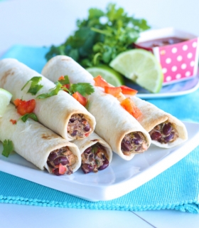 Crunchy Vegetarian Taquitos Recipe