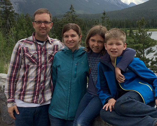 Sarah Beck and family