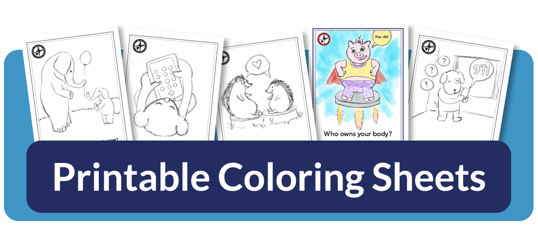 kindergartener safety coloring sheets
